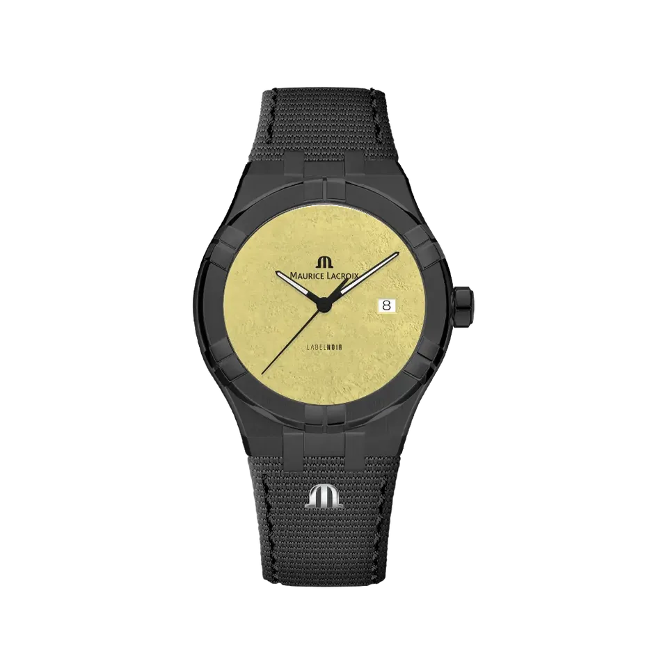 Label Noir Aikon Automatic 42MM klokke PVD gul laser