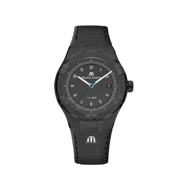 Label Noir Aikon Automatic 42MM klokke svart PVD blå viser