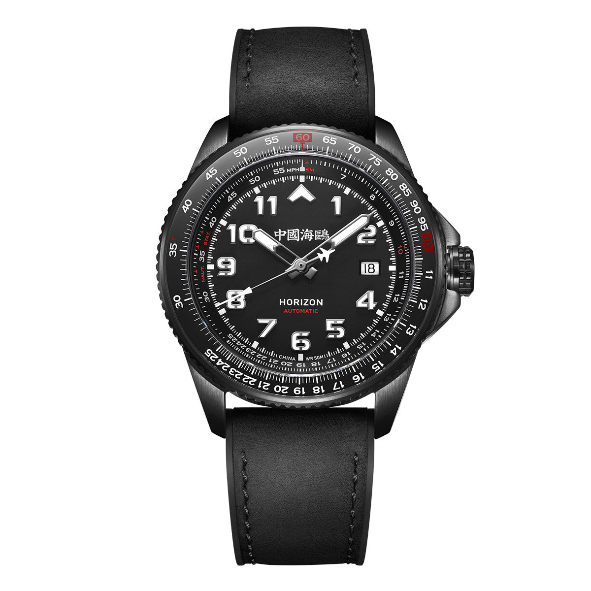 Sea-gull Aviation 214.27.1124 herreklokke 42,5 mm tachymeter