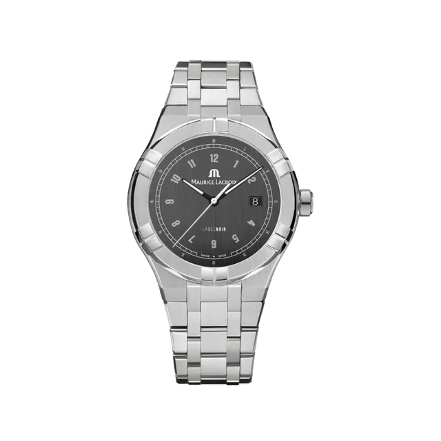 Label Noir Aikon Automatic 42MM klokke stål svart lenke