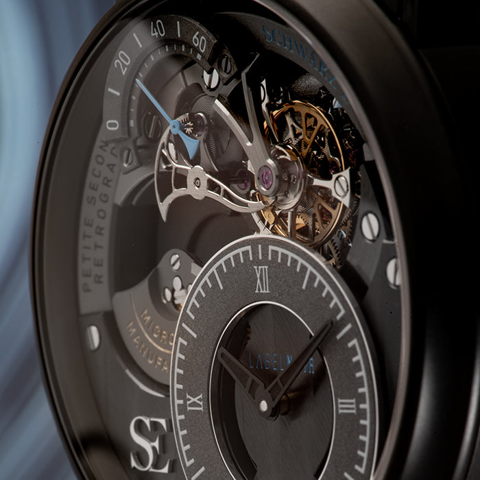 Label Noir Petite Seconde Rétrograde Tourbillon klokke unik