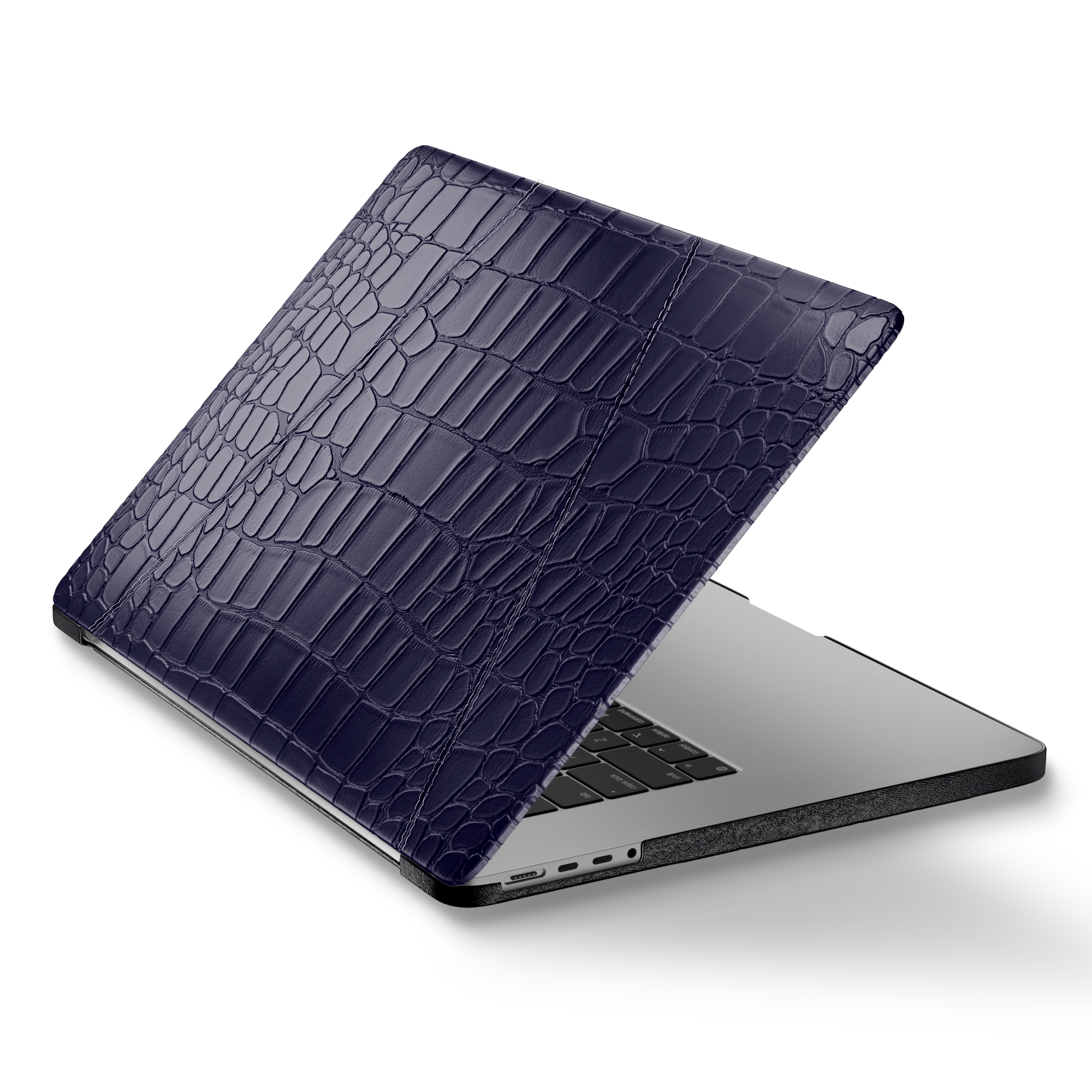 Label Noir MacBook Pro 16 Alligator deksel svart krokodilleskinn