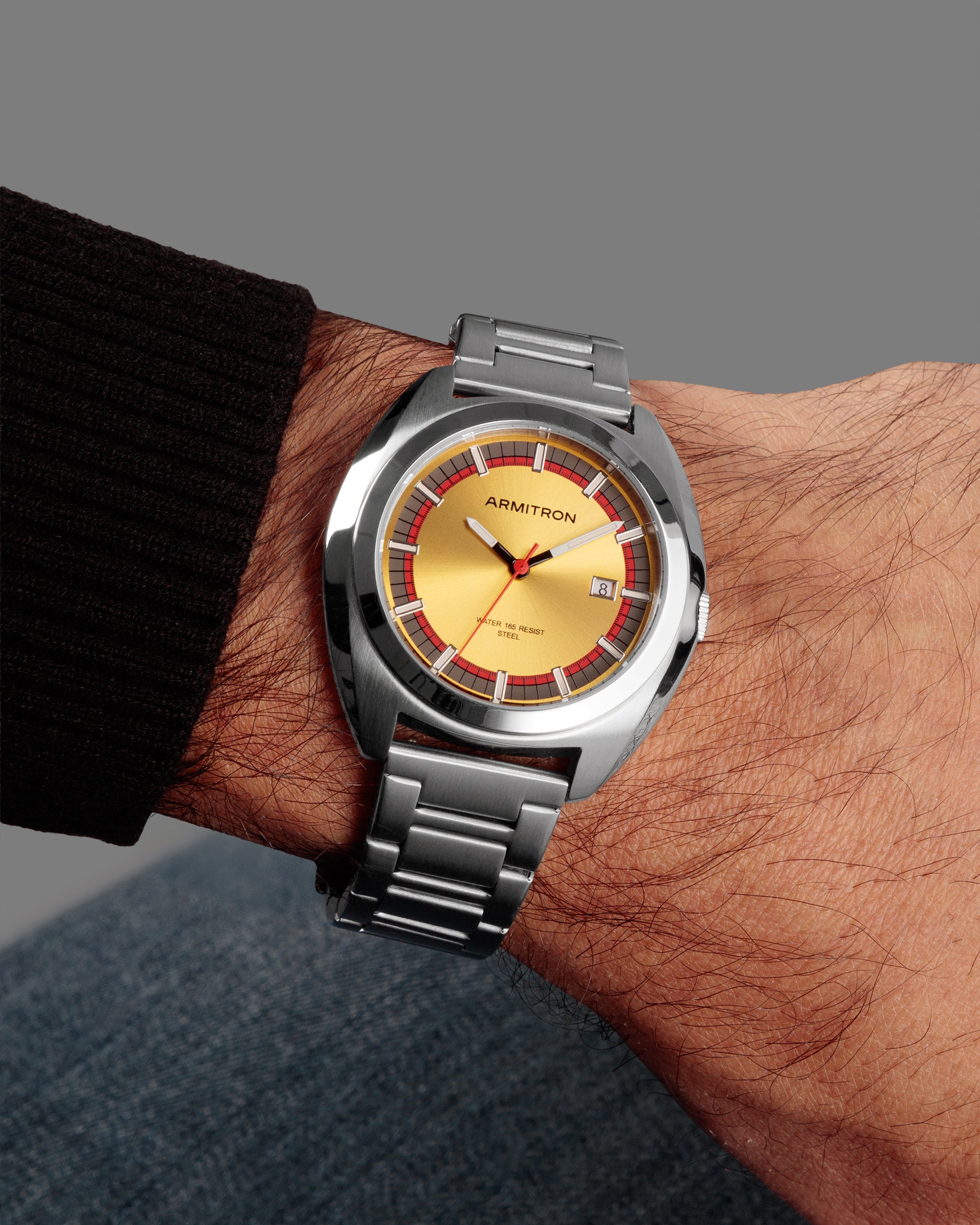 Armitron Travis herreklokke gul 42mm stål