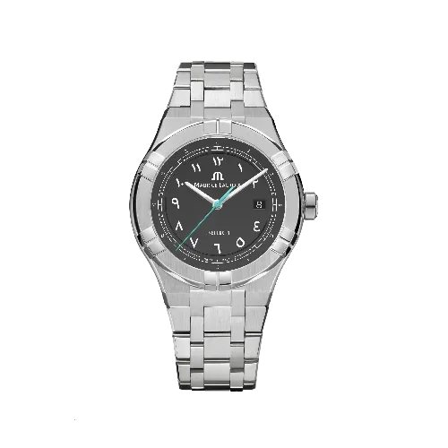 Label Noir Aikon Automatic 42MM klokke svart lyseblå rem