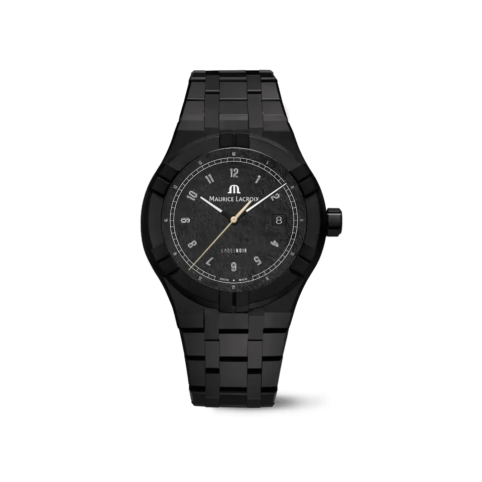 Label Noir Aikon Automatic 42MM klokke svart laser