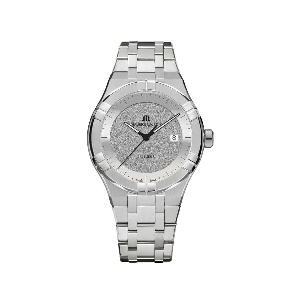 Label Noir Aikon Automatic 42MM klokke stål hvit sunray