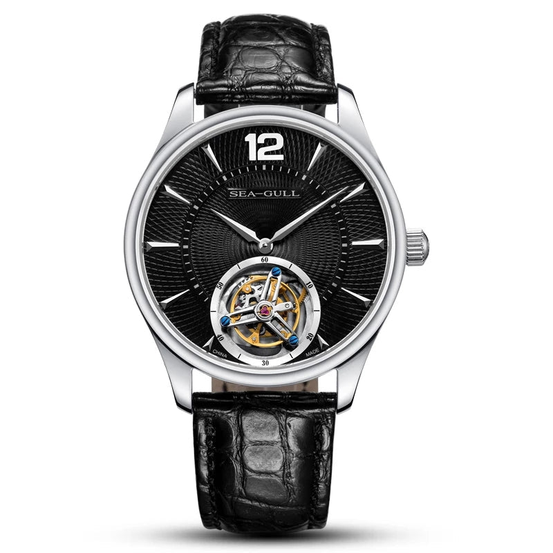 Sea-gull Artisan Heritage 818.17.8810 tourbillon hvit 41mm