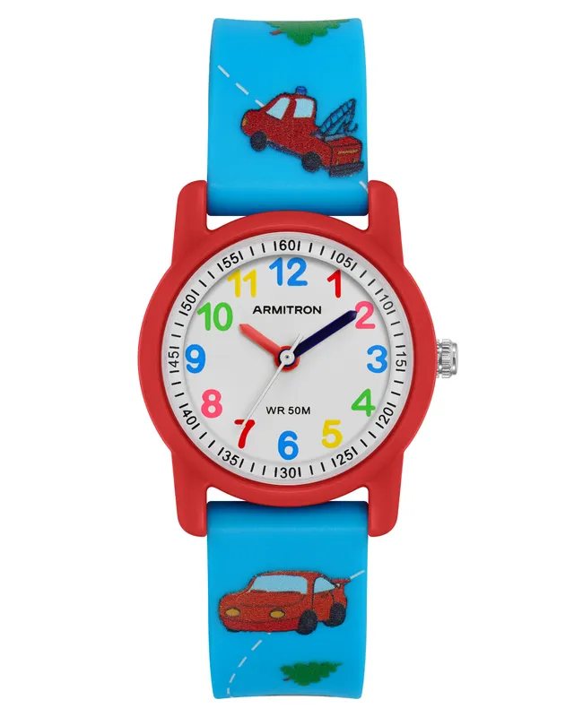 Armitron Playtime 30mm barneklokke blå rød bil