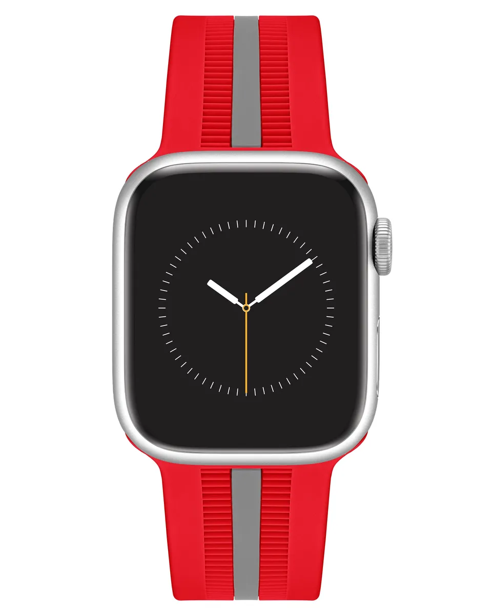 Armitron Racer Apple Watch-rem rød/grå silikon