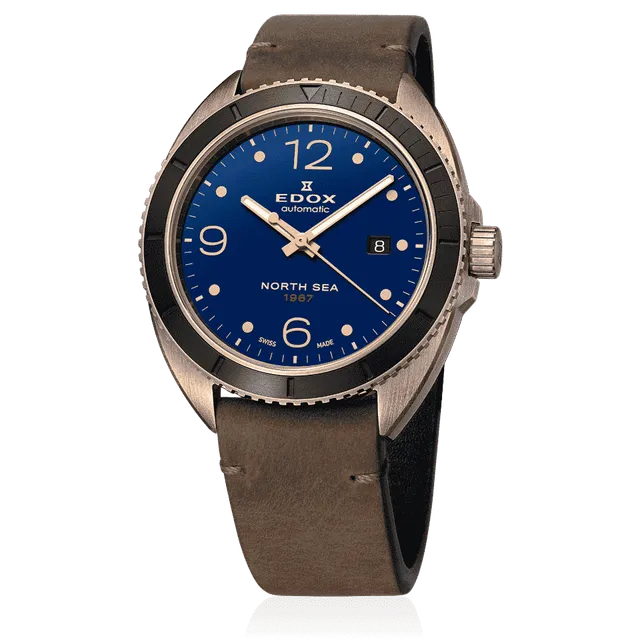 Edox 1967 Date Automatic herreklokke vintage