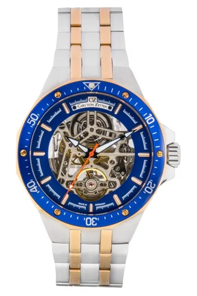 Carl von Zeyten Urberg CVZ0094BLRM herreklokke skelett