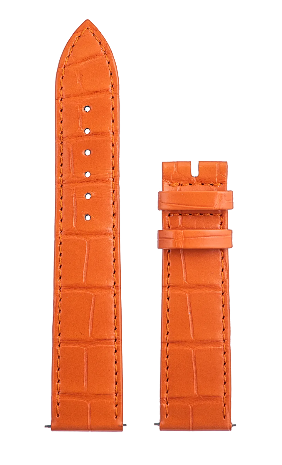 Speake-Marin Piccadilly klokkerem oransje alligator