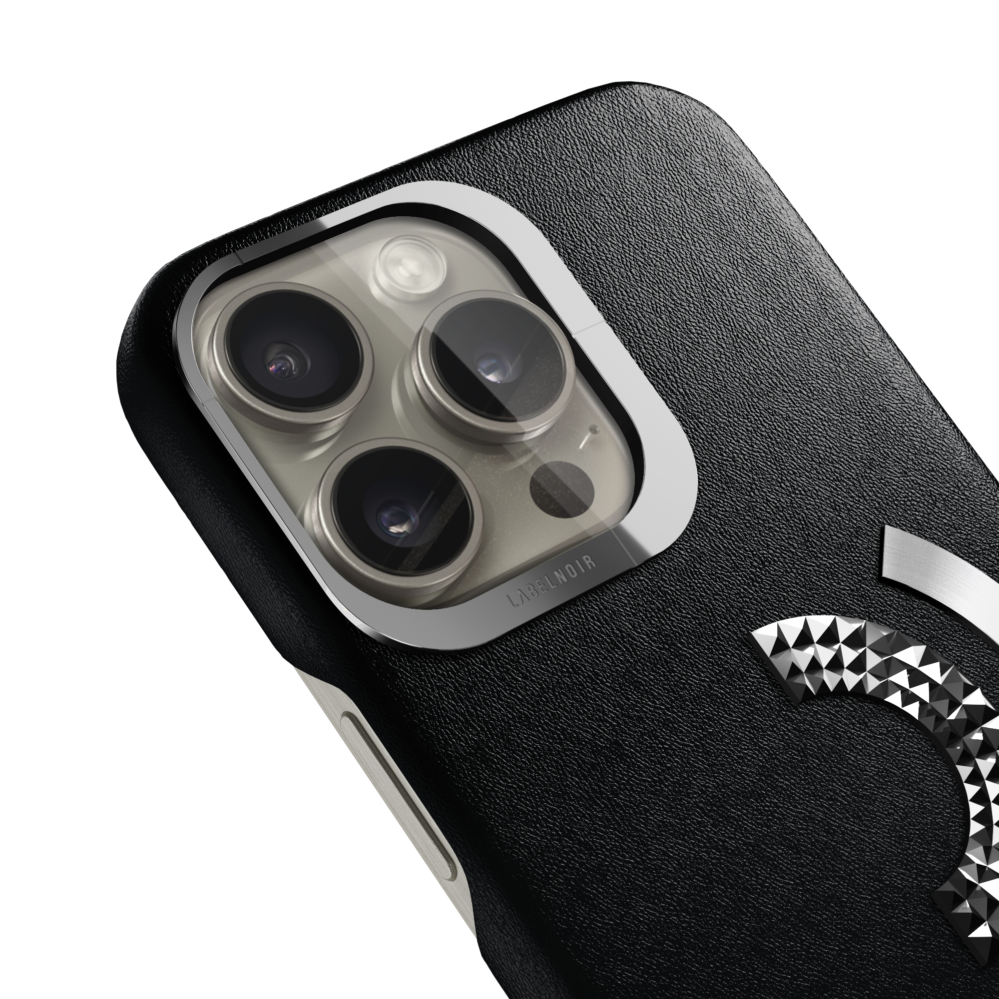 Label Noir Ornate iPhone 16 Pro Max deksel skinn sort