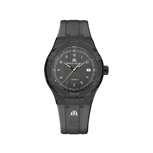 Label Noir Aikon Automatic 42MM klokke hvit champagne gummi