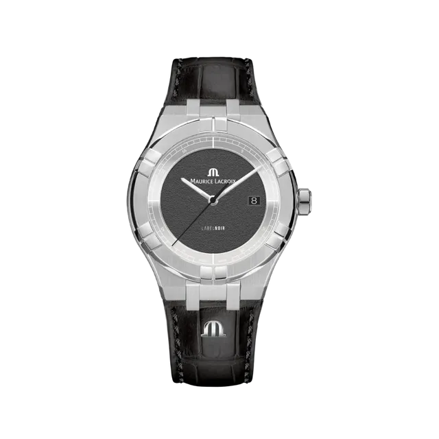 Label Noir Aikon Automatic 42MM armbåndsur svart skinn