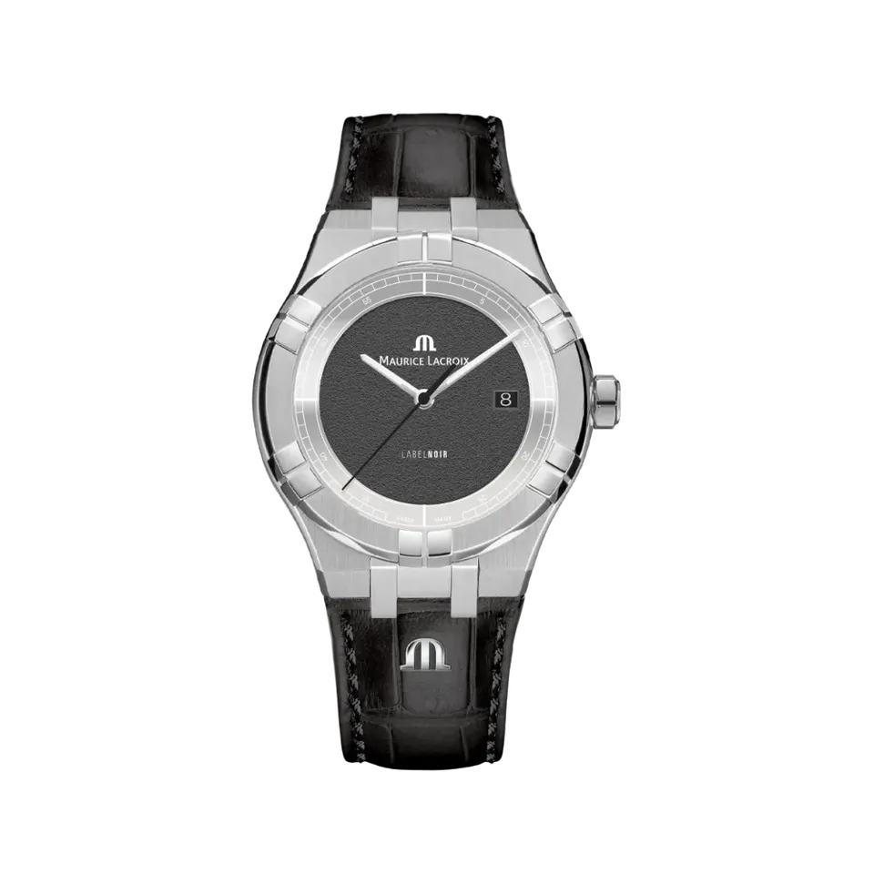 Label Noir Aikon Automatic 42MM armbåndsur svart skinn