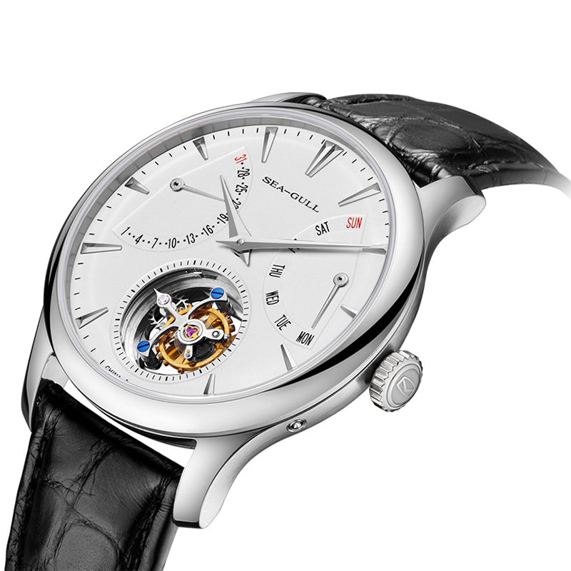 Sea-gull Artisan Heritage 818.12.8827 klokke hvit 42mm