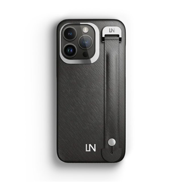 Label Noir iPhone 13 Pro Max deksel skinn MagSafe reim