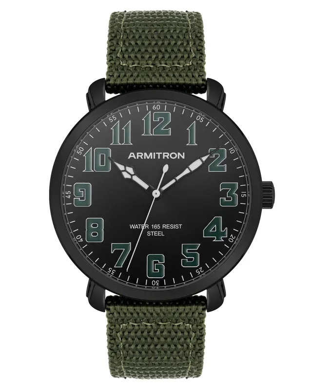Armitron Campbell 42mm herreklokke svart nylon