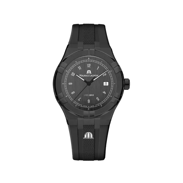 Label Noir Aikon Automatic 42MM klokke PVD svart gummi