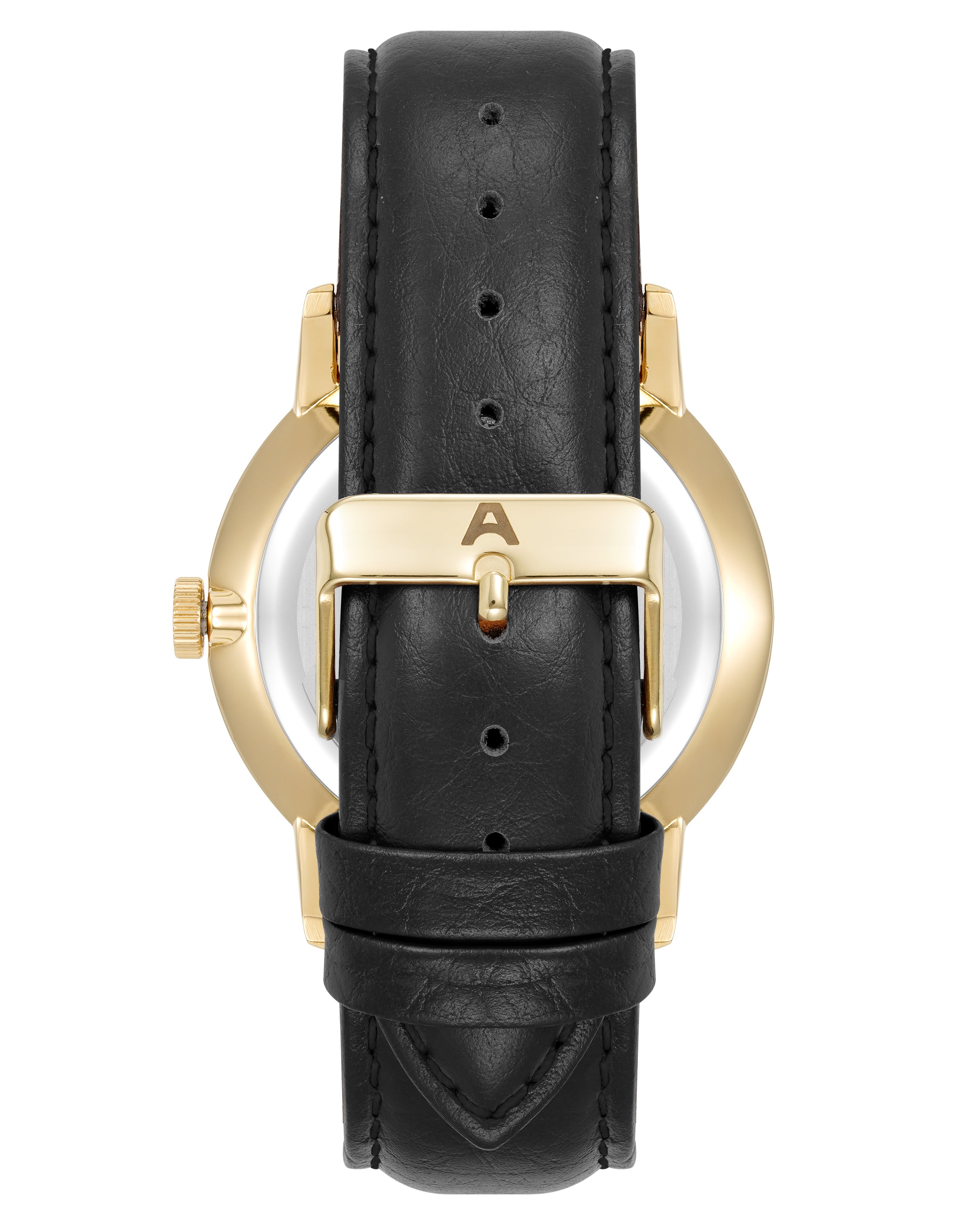Armitron Hudson herreklokke 42mm sort skinn quartz