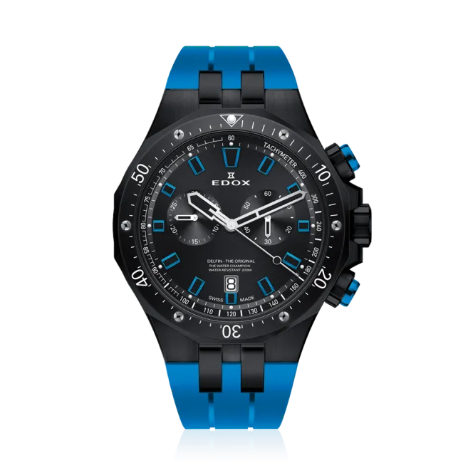 Edox Delfin Chronograph klokke kronograf