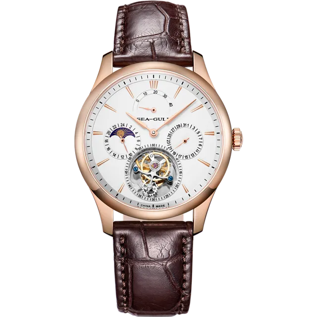 Sea-gull Artisan Heritage 518.937 herreklokke hvit 41 mm