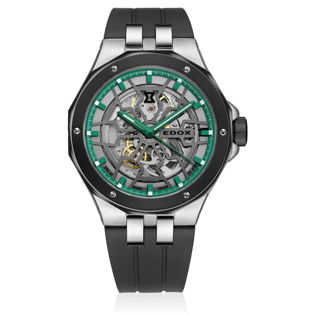 Edox Delfin Mecano Automatic herreklokke stål
