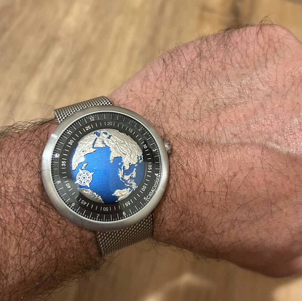 CIGA Design Milanese klokkerem stål 22mm svart