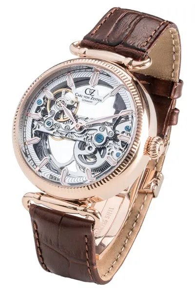Carl von Zeyten Elzach CVZ0031RWH automatisk klokke hvit 42 mm
