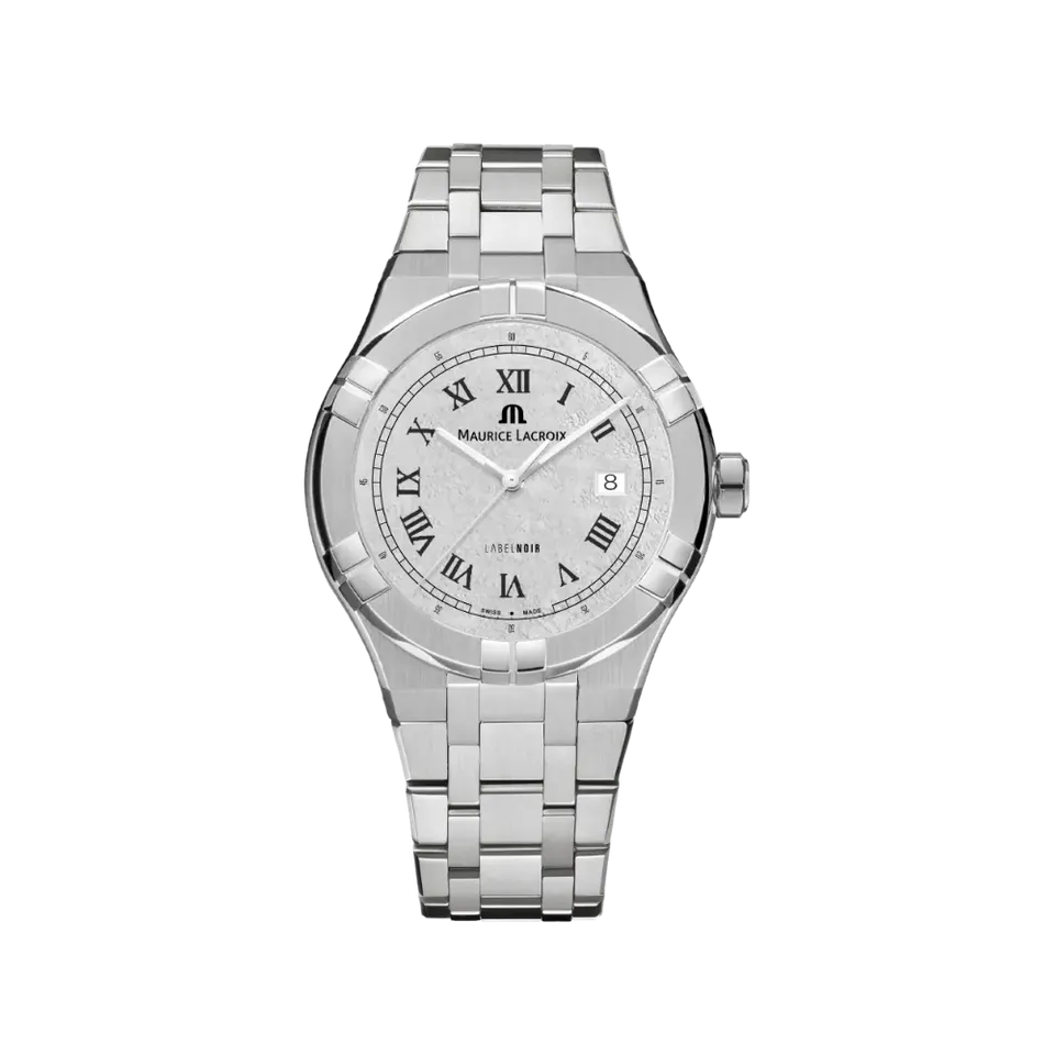 Label Noir Aikon Automatic 42MM klokke hvit stål