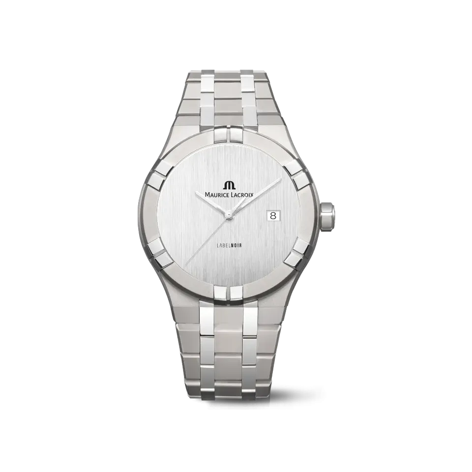 Label Noir Aikon Automatic 42MM klokke hvit titan