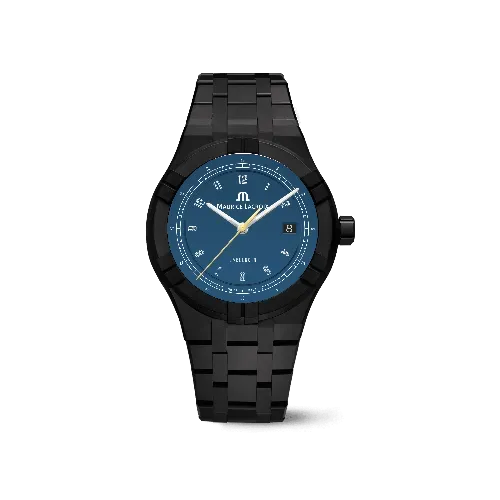 Label Noir Aikon Automatic 42MM klokke keramikk gul viser