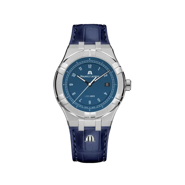 Label Noir Aikon Automatic 42MM klokke blå lærrem