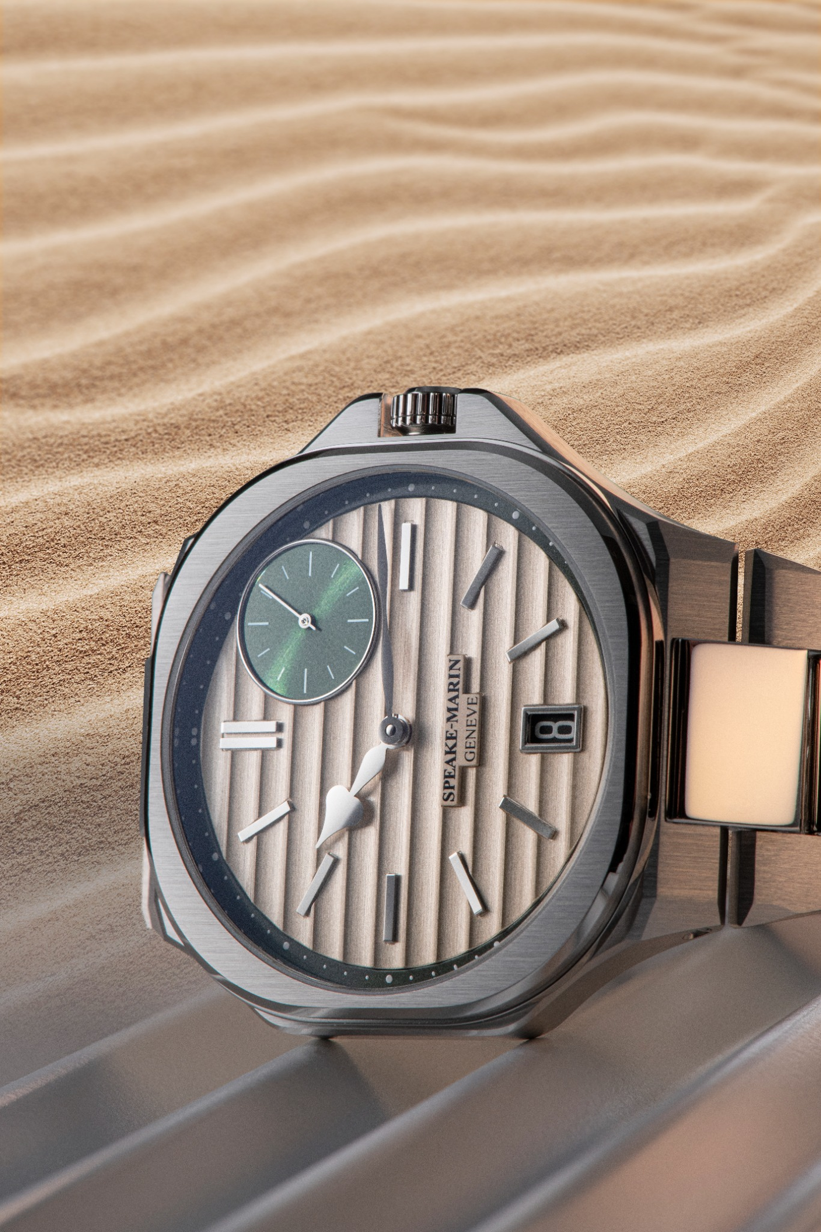 Speake-Marin Ripples Dune Date klokke sand 60 stk