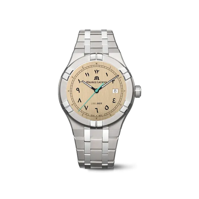 Label Noir Aikon Automatic 42MM klokke titan krem arabisk