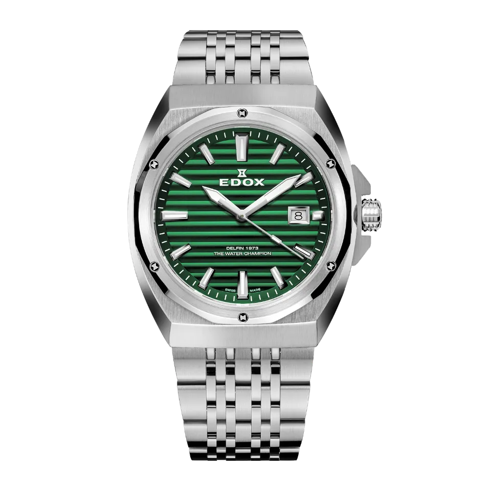 Edox 1973 Date herreklokke gents retro