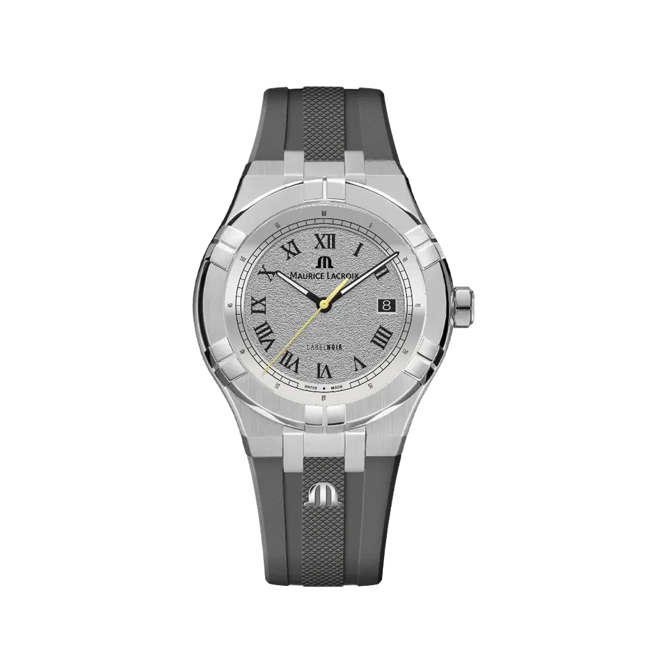 Label Noir Aikon Automatic 42MM klokke stål gummirem