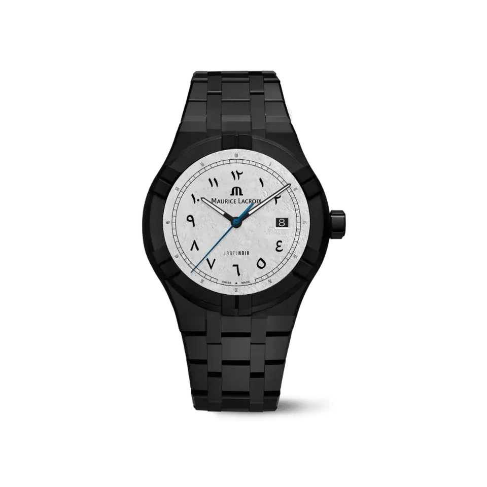 Label Noir Aikon Automatic 42MM klokke keramikk sort laserskive
