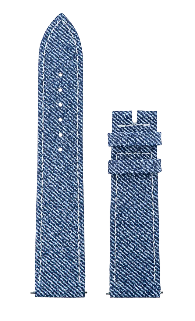 Speake-Marin Piccadilly Light Blue klokkerem skinn lyseblå
