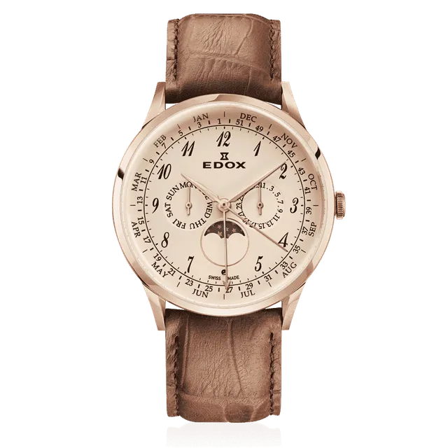 Edox Les Vauberts Annual Calendar klokke årskalender