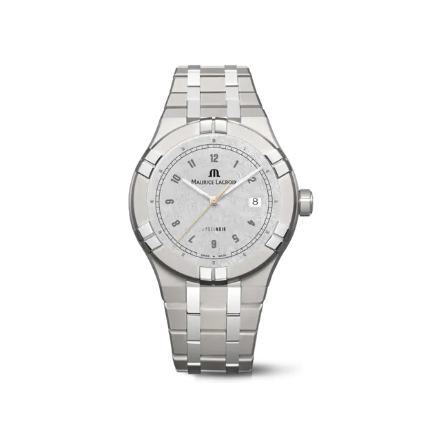 Label Noir Aikon Automatic 42MM klokke titan laser hvit