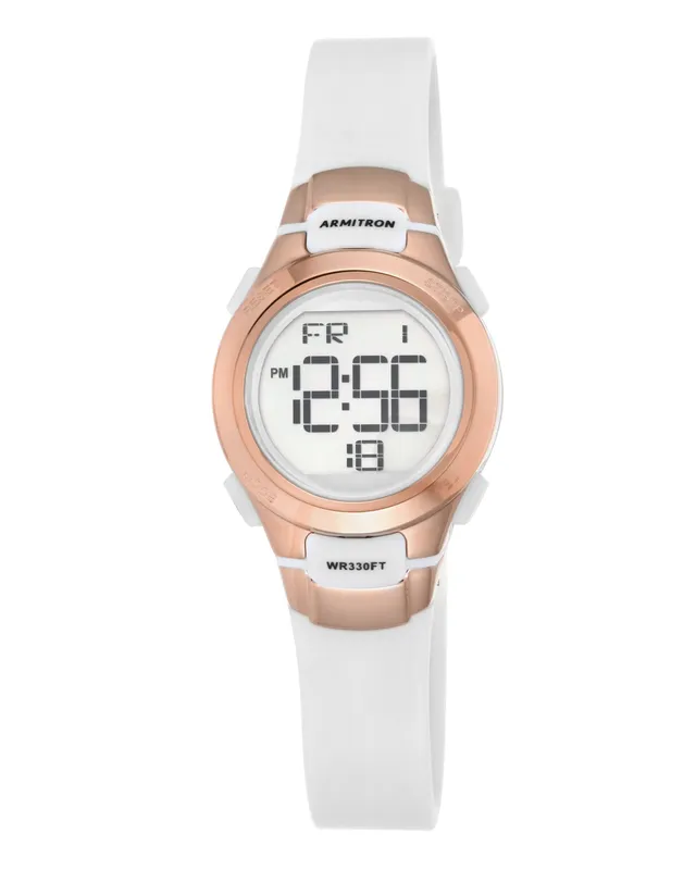 Armitron Sport 45/7012RSG digitalklokke hvit roségull