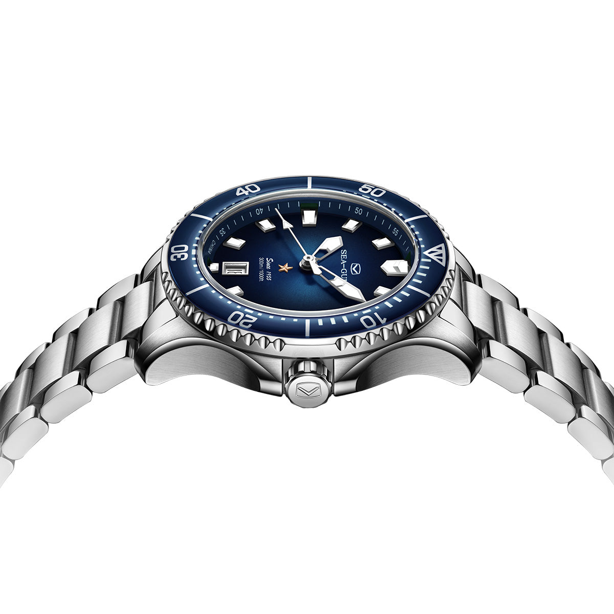 Sea-gull Ocean 816.22.1213 dykkerklokke blå 41 mm