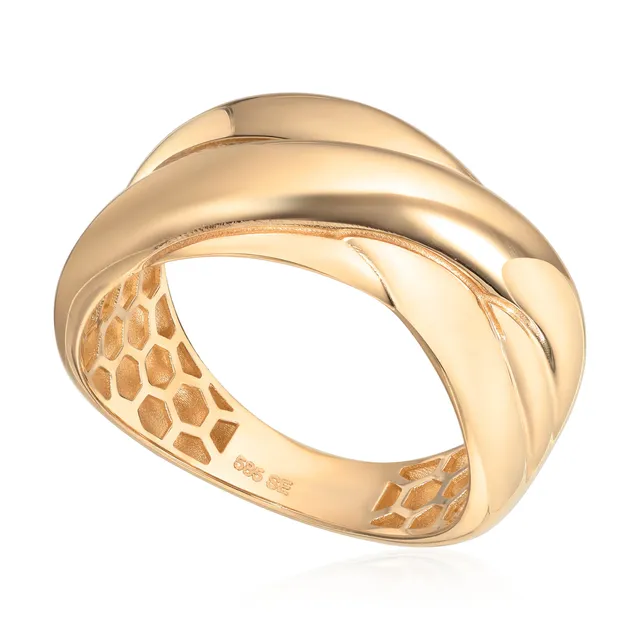 BjerveUr Espeland ring gult gull 585 9 mm