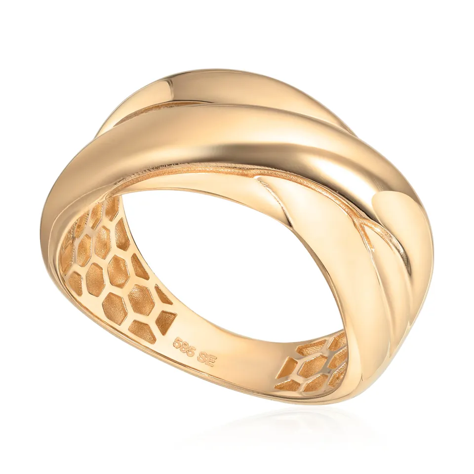 BjerveUr Espeland ring gult gull 585 9 mm