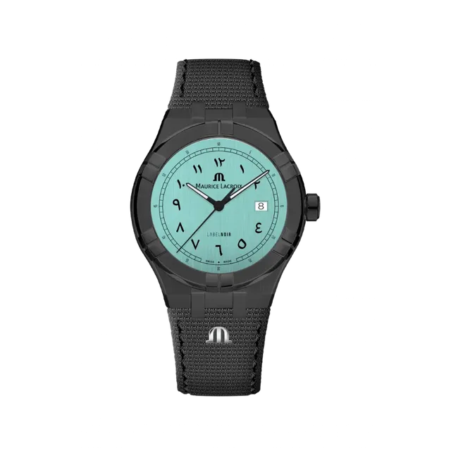 Label Noir Aikon Automatic 42MM armbåndsur blå tekstilrem