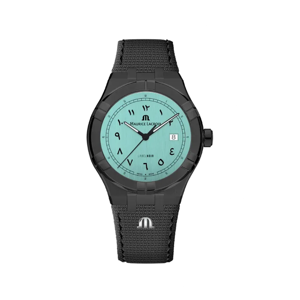 Label Noir Aikon Automatic 42MM armbåndsur blå tekstilrem