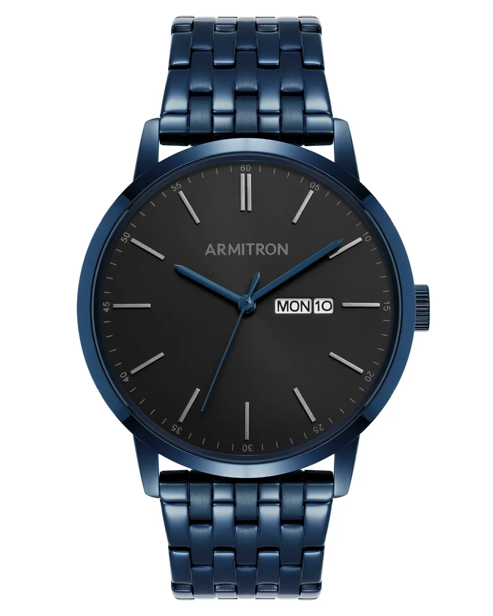 Armitron Miles 42mm herreklokke navy stål