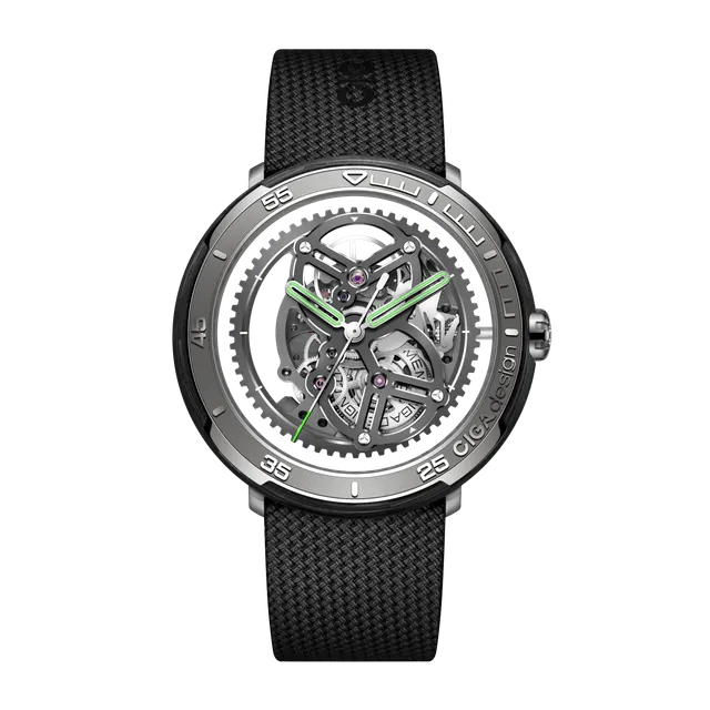 CIGA Design Vector skjelettklokke automatisk karbonfiber